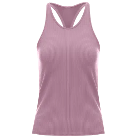 197232-558 | RIB TANK W/BRA | SOFT BERRY