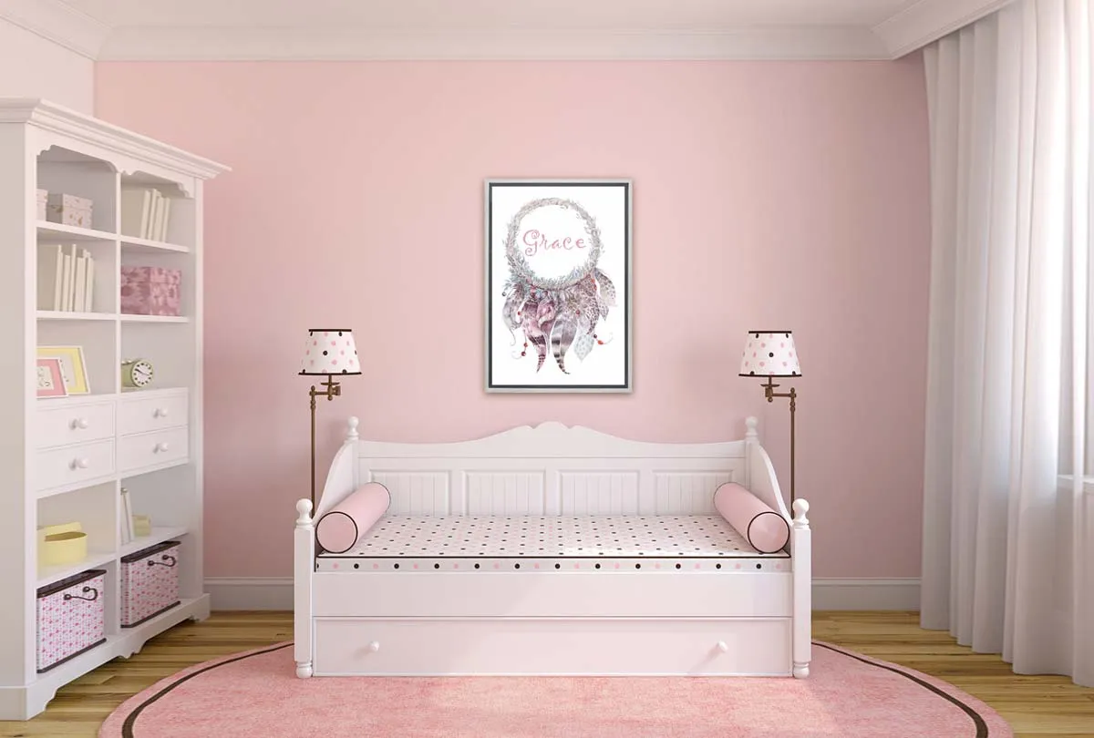 A DreamCatcher | Girls Personalised Canvas Wall Art Print