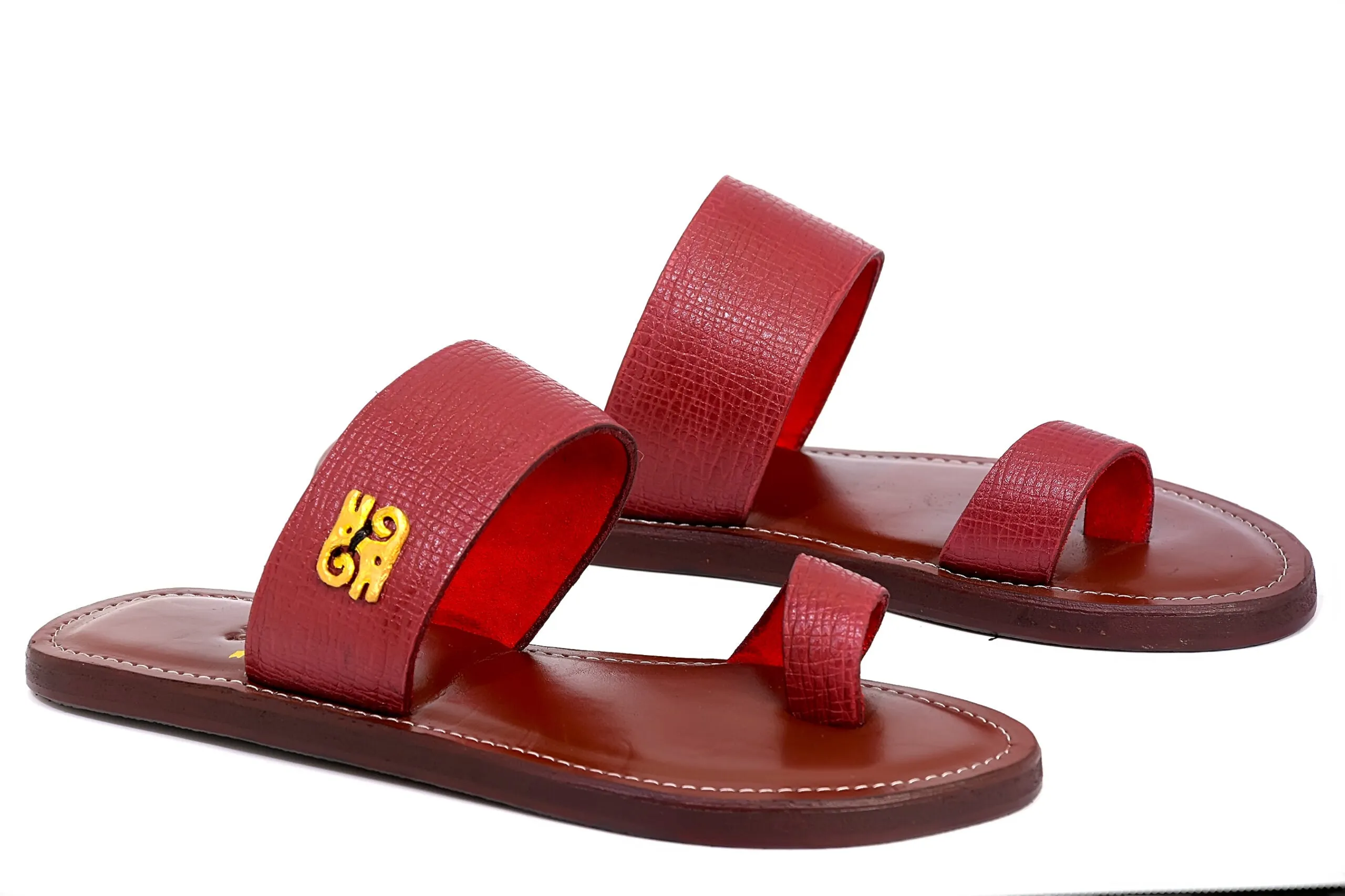 Adekorato Straight leather open Slipper