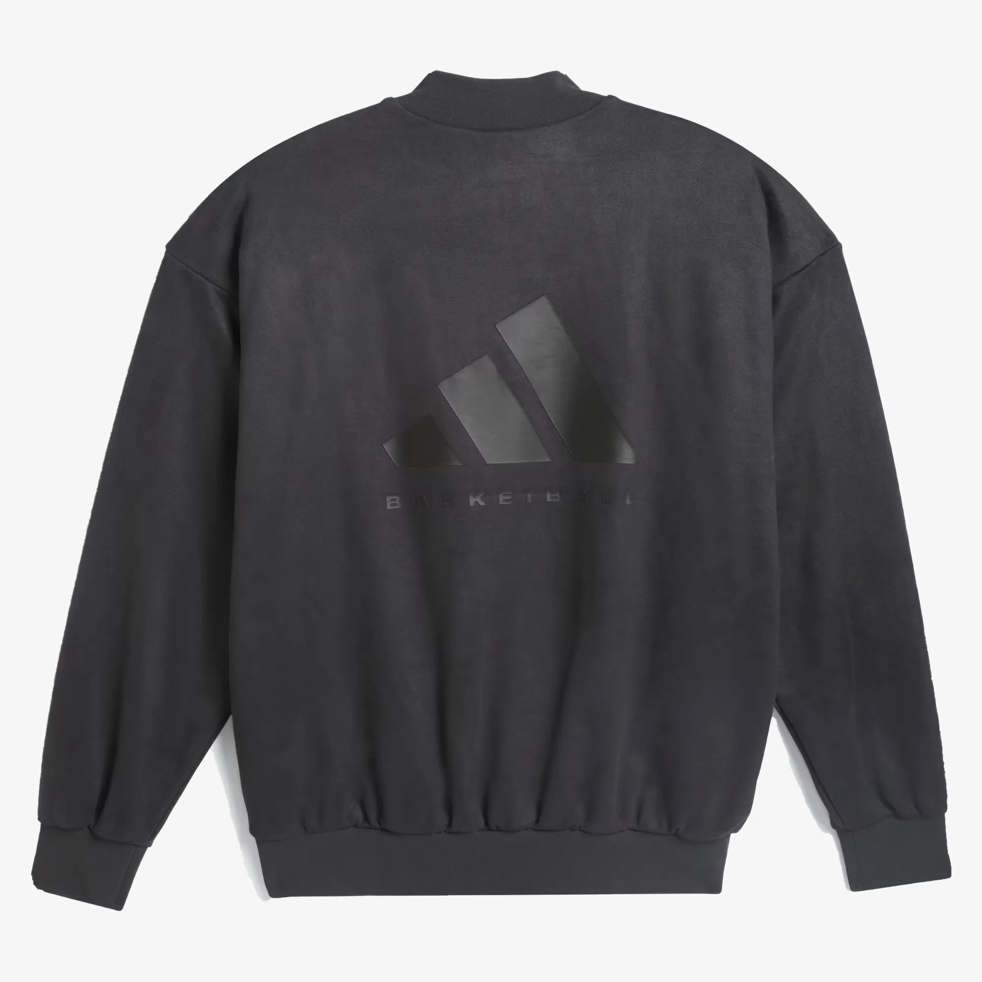 Adidas Originals | BASKETBALL SUEDED CREW SWEATSHIRT  { CARBON