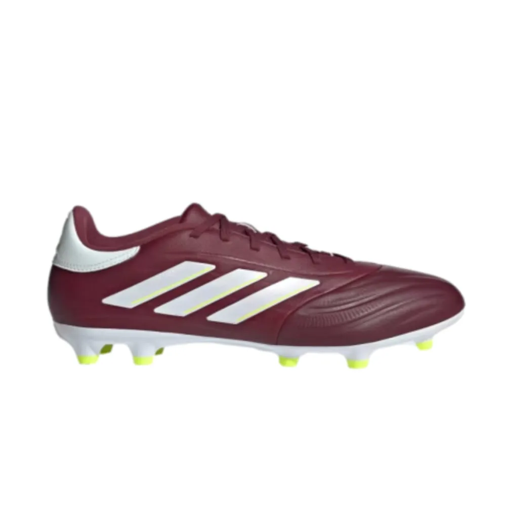 Adidas Unisex Copa Pure II League Firm Ground Cleats Football Shoe (Shadow Red/White /Yellow)