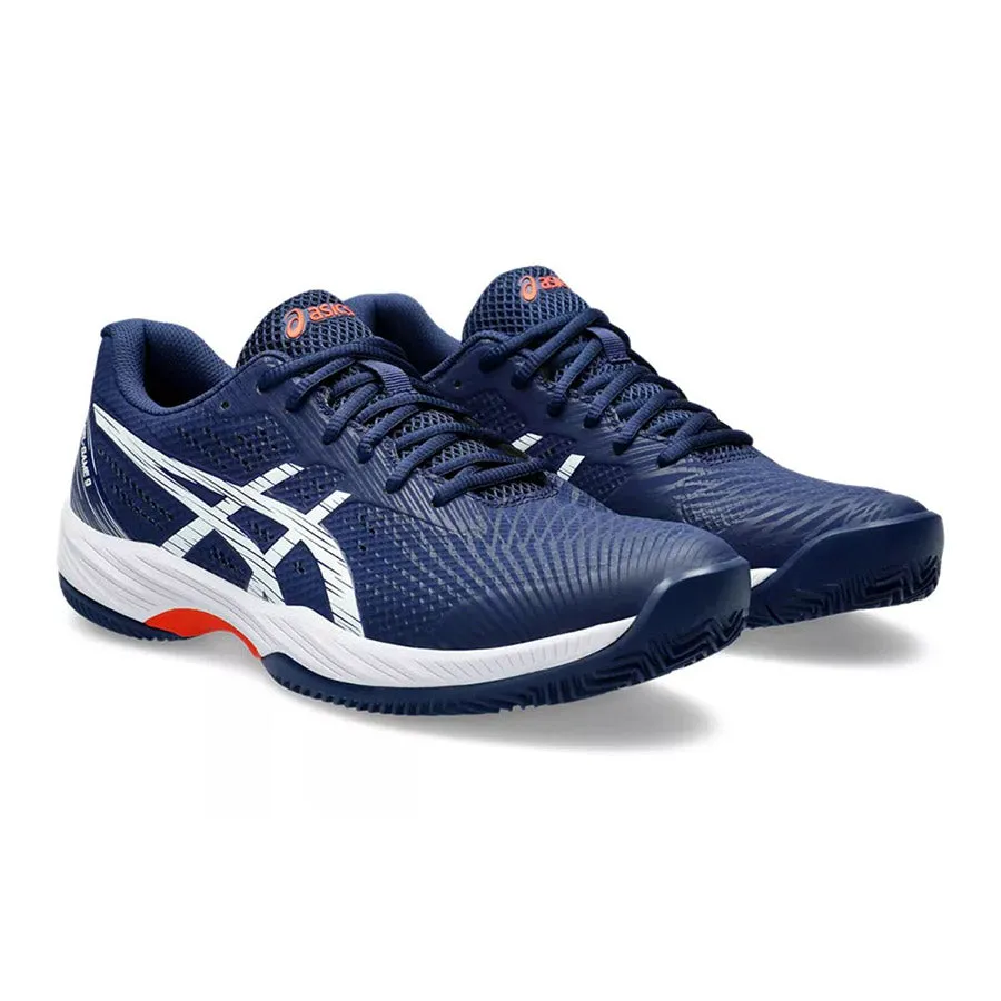 Asics 1041A358 Gel Game 9 Clay Omni Court Mens 400 Blue Expanse/White