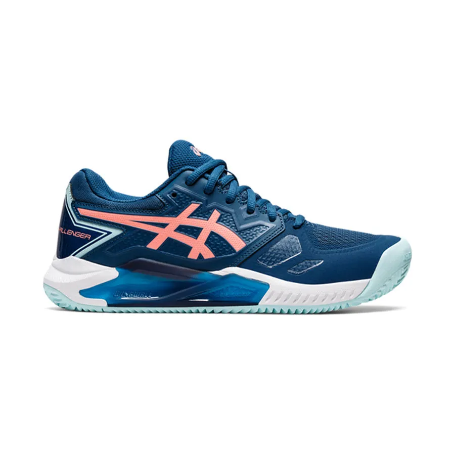 Asics 1042A165 Gel-Challenger 13 Clay Womens 402 Light Indigo/Guava