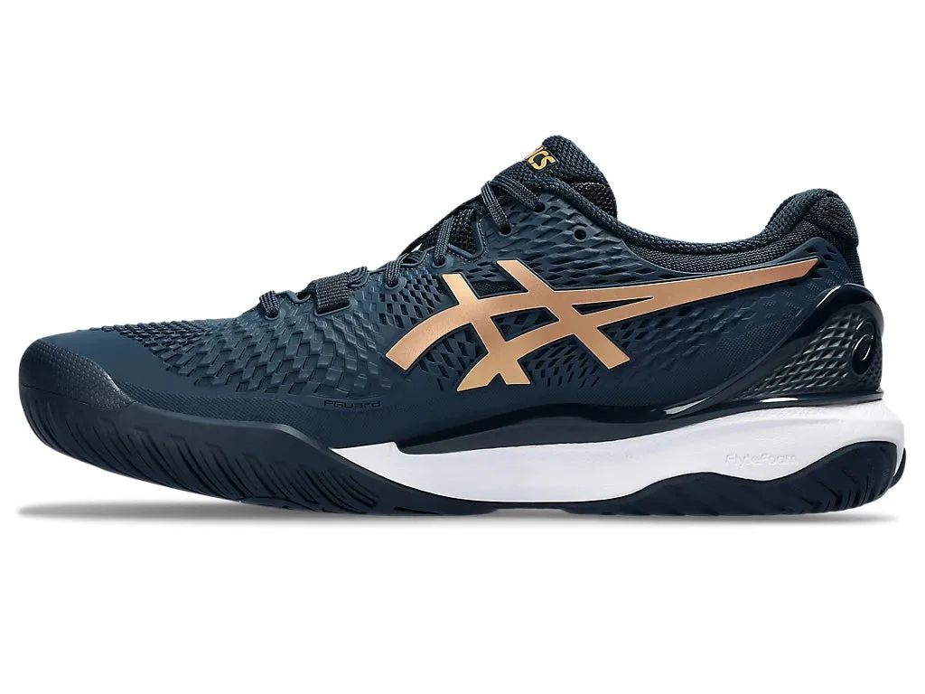 Asics Gel Resolution 9 Tennis Shoe | French Blue/Pure Gold