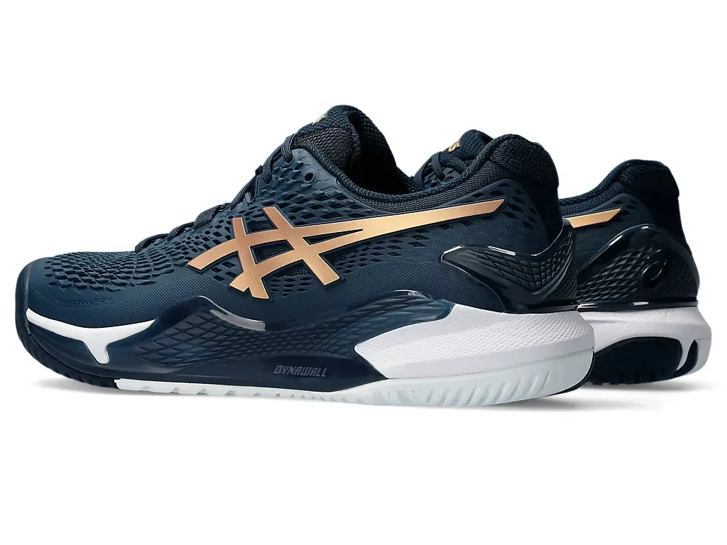 Asics Gel Resolution 9 Tennis Shoe | French Blue/Pure Gold