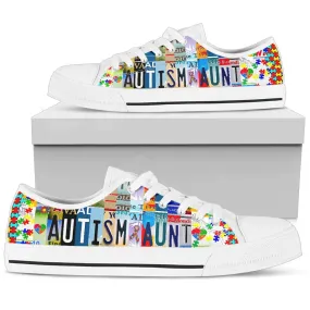 Autism Aunt License Plate Shoes