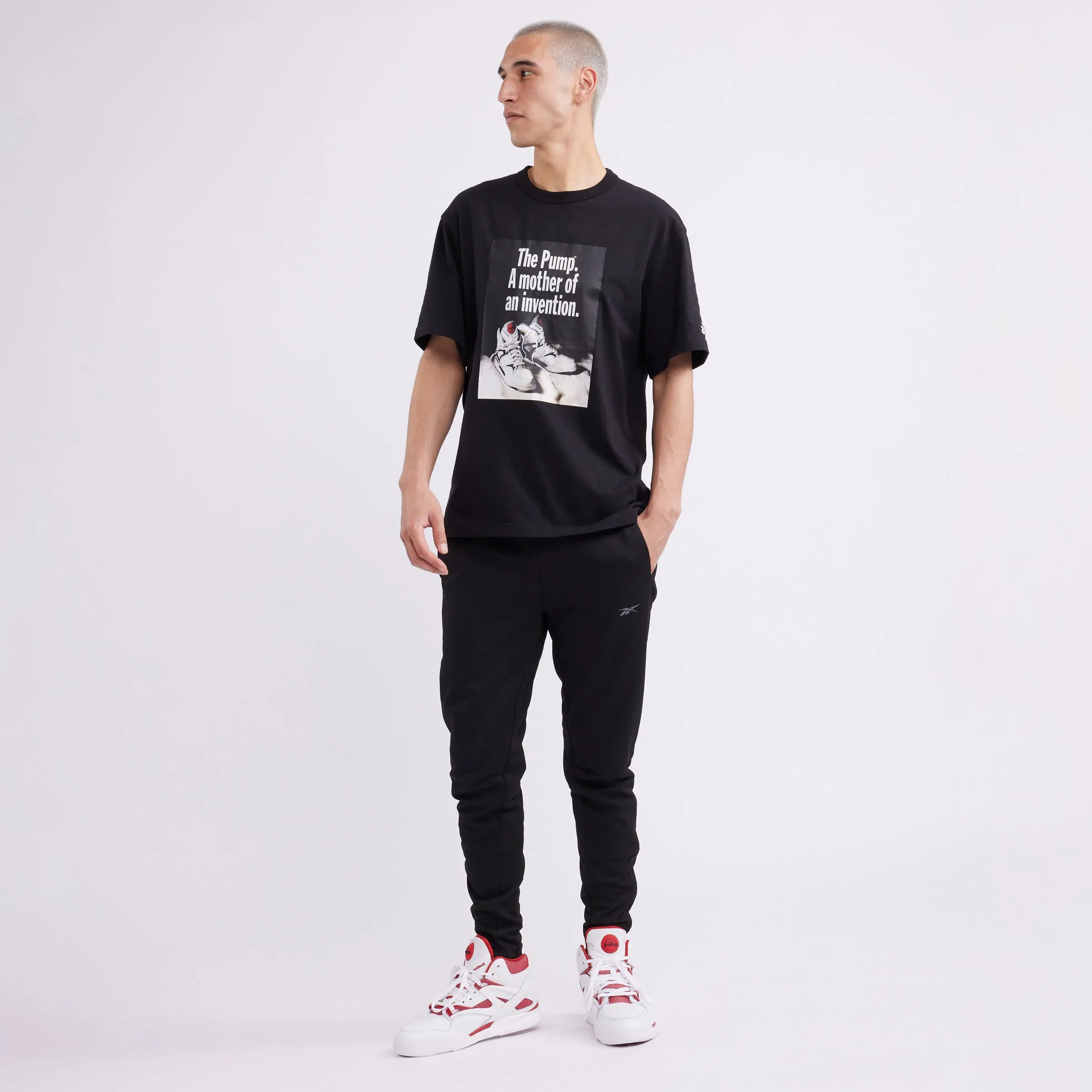 Basketball Pump Graphic Tee Black