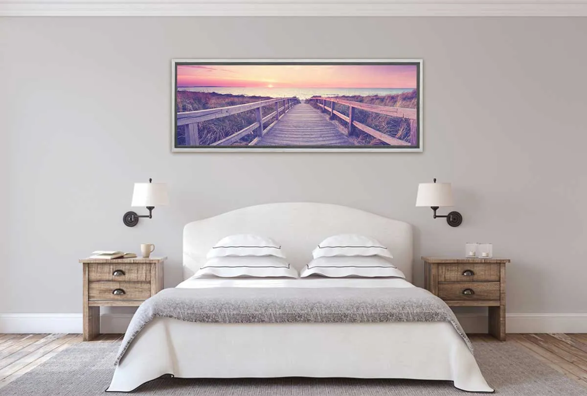 Beach Boardwalk Panorama | Canvas Wall Art Print