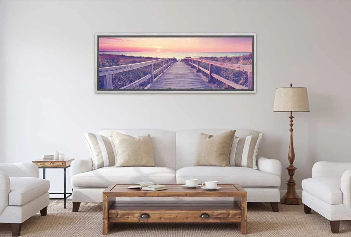 Beach Boardwalk Panorama | Canvas Wall Art Print