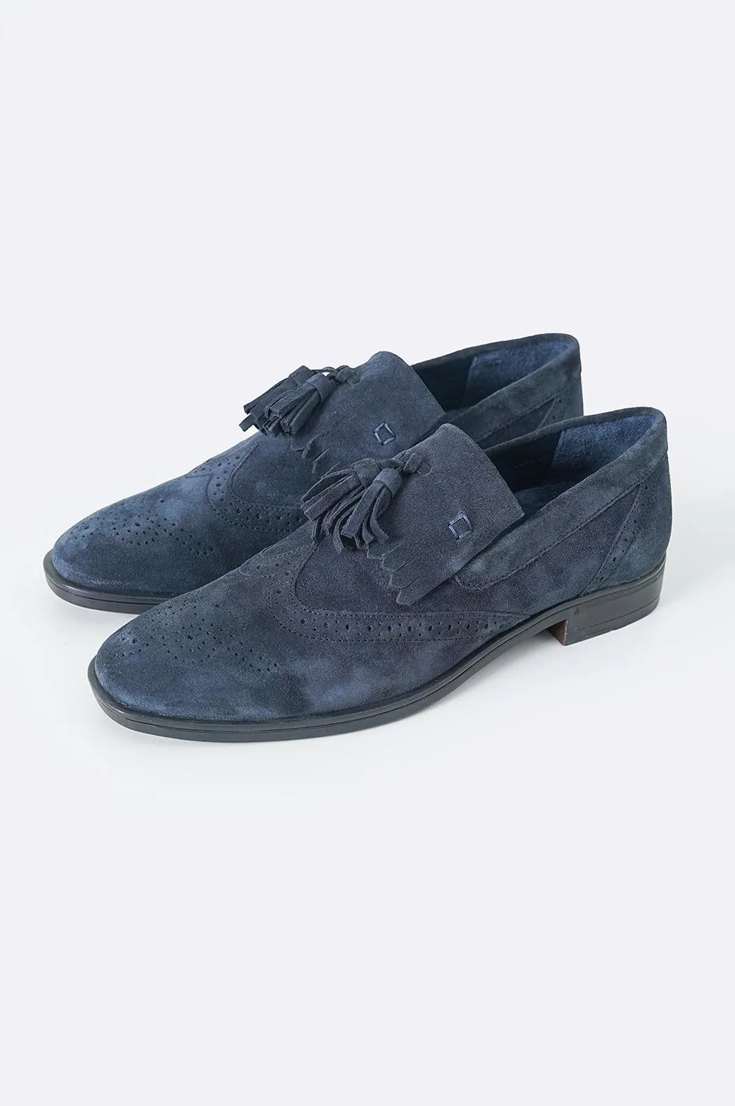 BROUGE LEATHER LOAFERS