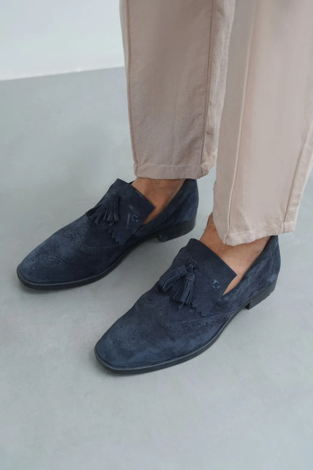 BROUGE LEATHER LOAFERS