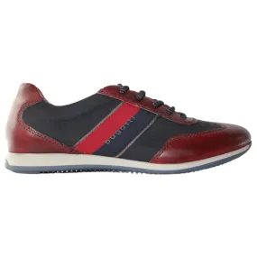 Stylish Bugatti Casual Trainers in Red/Navy - Model 311.45012