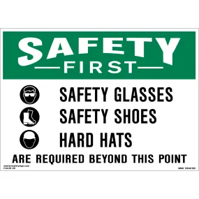 Contract Sign - Safety First Safety Glasses