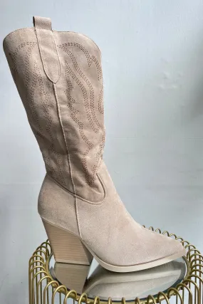 Cream Cowboy Boot