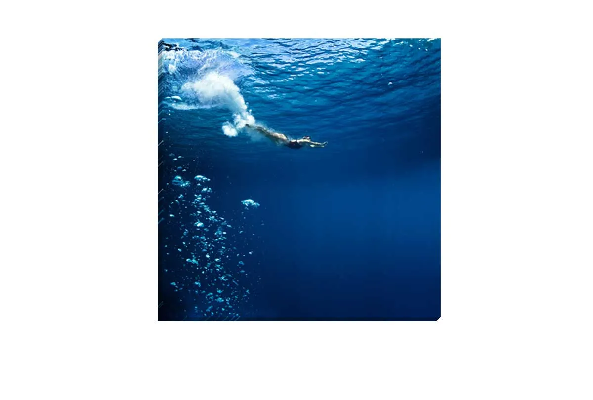 Deep Sea Dive | Canvas Wall Art Print