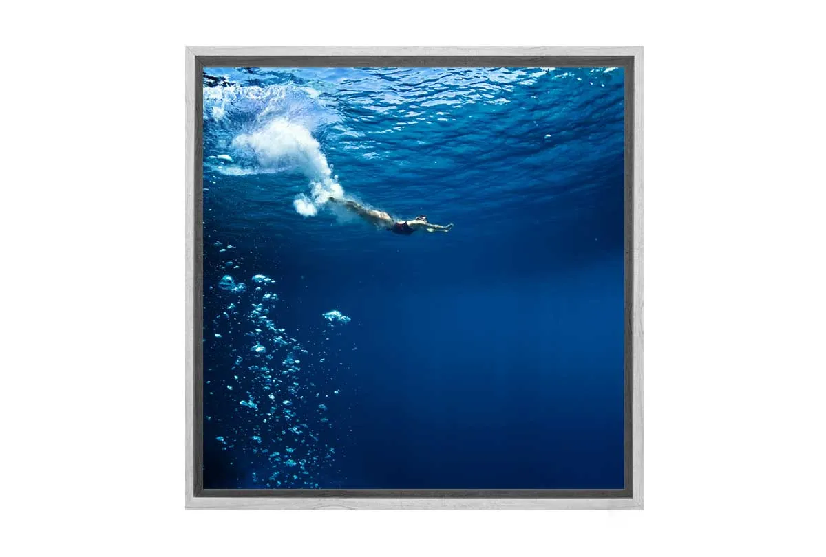 Deep Sea Dive | Canvas Wall Art Print