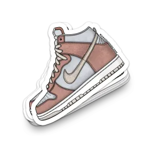 Dunk High "Fossil Rose" Sneaker Sticker