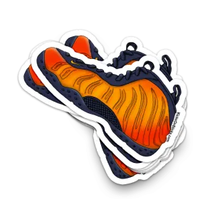 Foamposite "Blue Void Rugged Orange" Sneaker Sticker