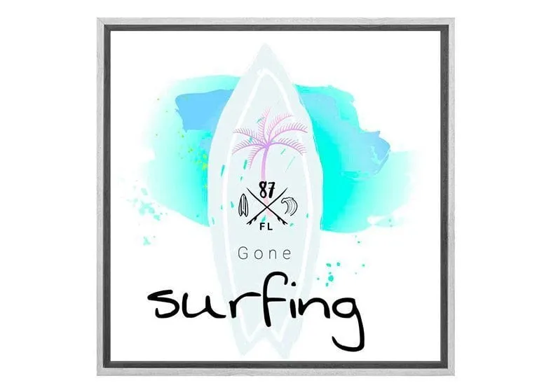 Gone Surfing  | Beach Wall Art Print