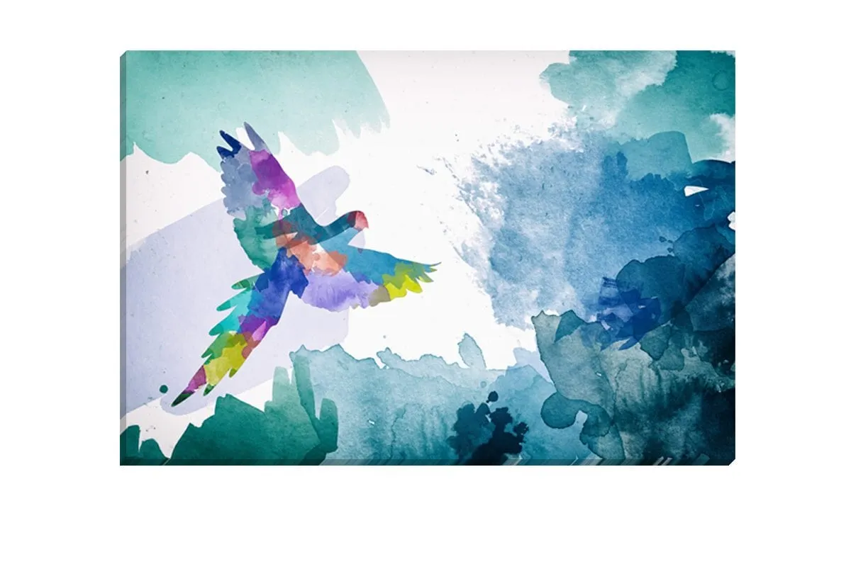 Jungle Parrot | Canvas Wall Art Print