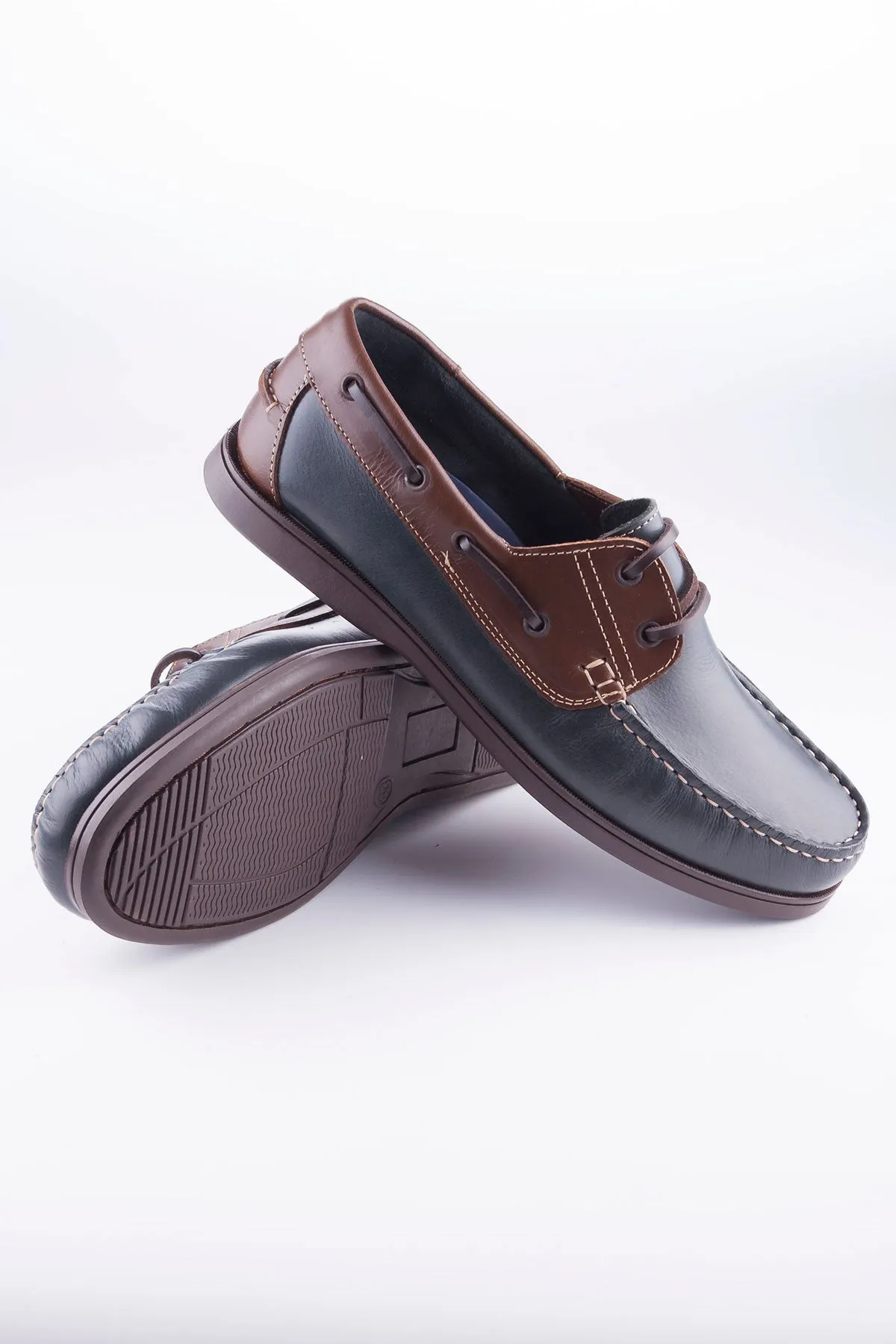 Laced Leather Deck Shoes