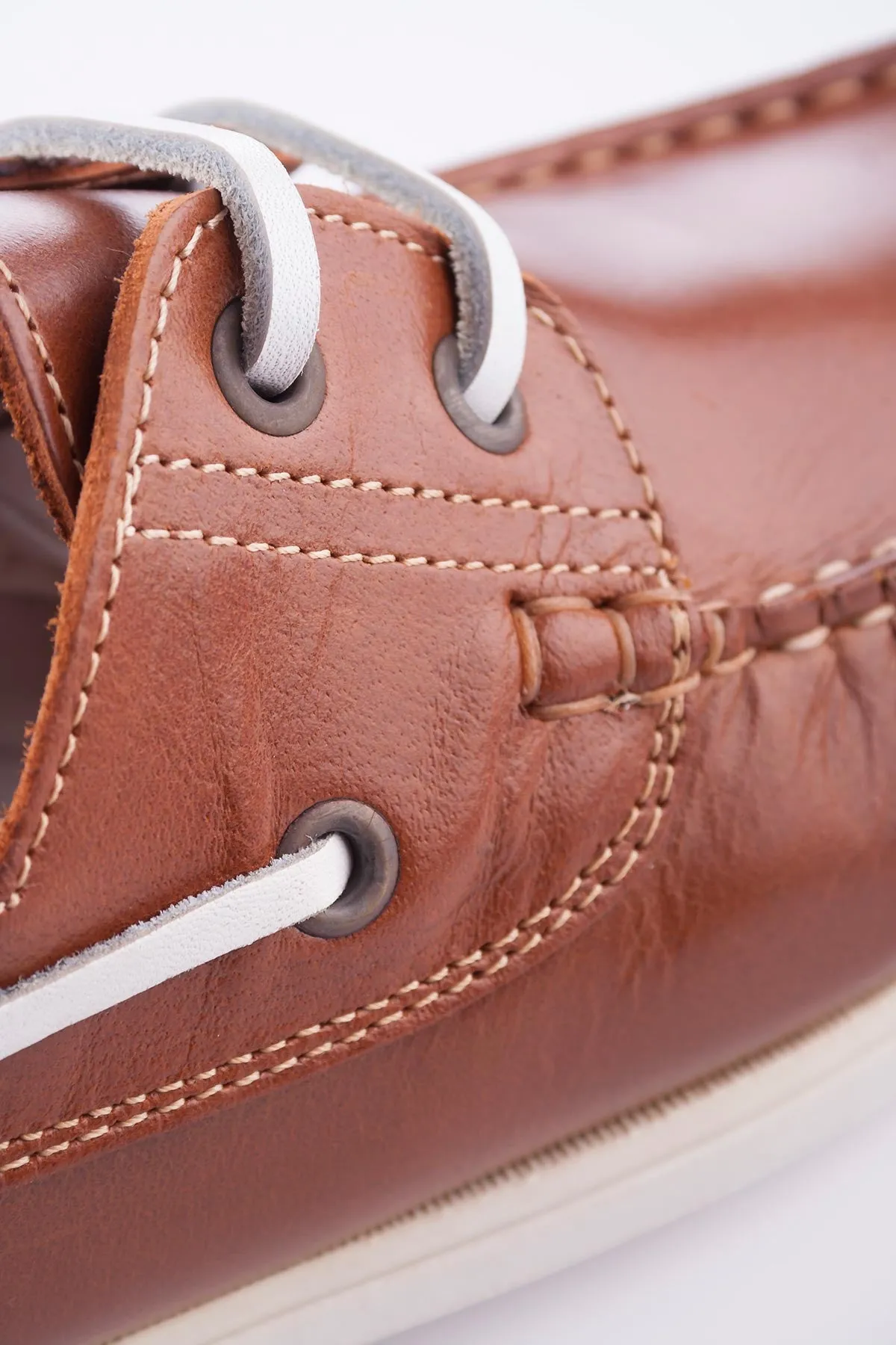 Laced Leather Deck Shoes