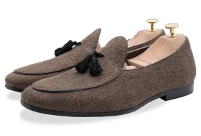 Rafael Mahagony Tassel Belgian Loafer