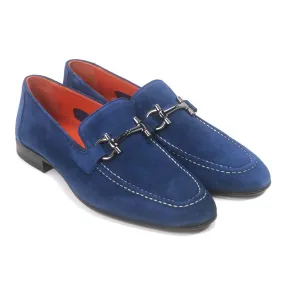 Sigotto Uomo Ocean Blue Suele Bit Leather Sole Loafer